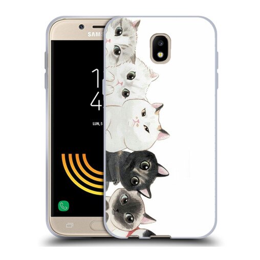 Husa Samsung Galaxy J5 2017 J530 Silicon Gel Tpu Model Cats Multicolor